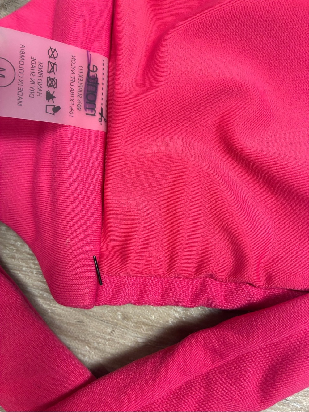 Montce Tori Ties Raspberry Bandeau Bikini Top - Picture 11 of 12